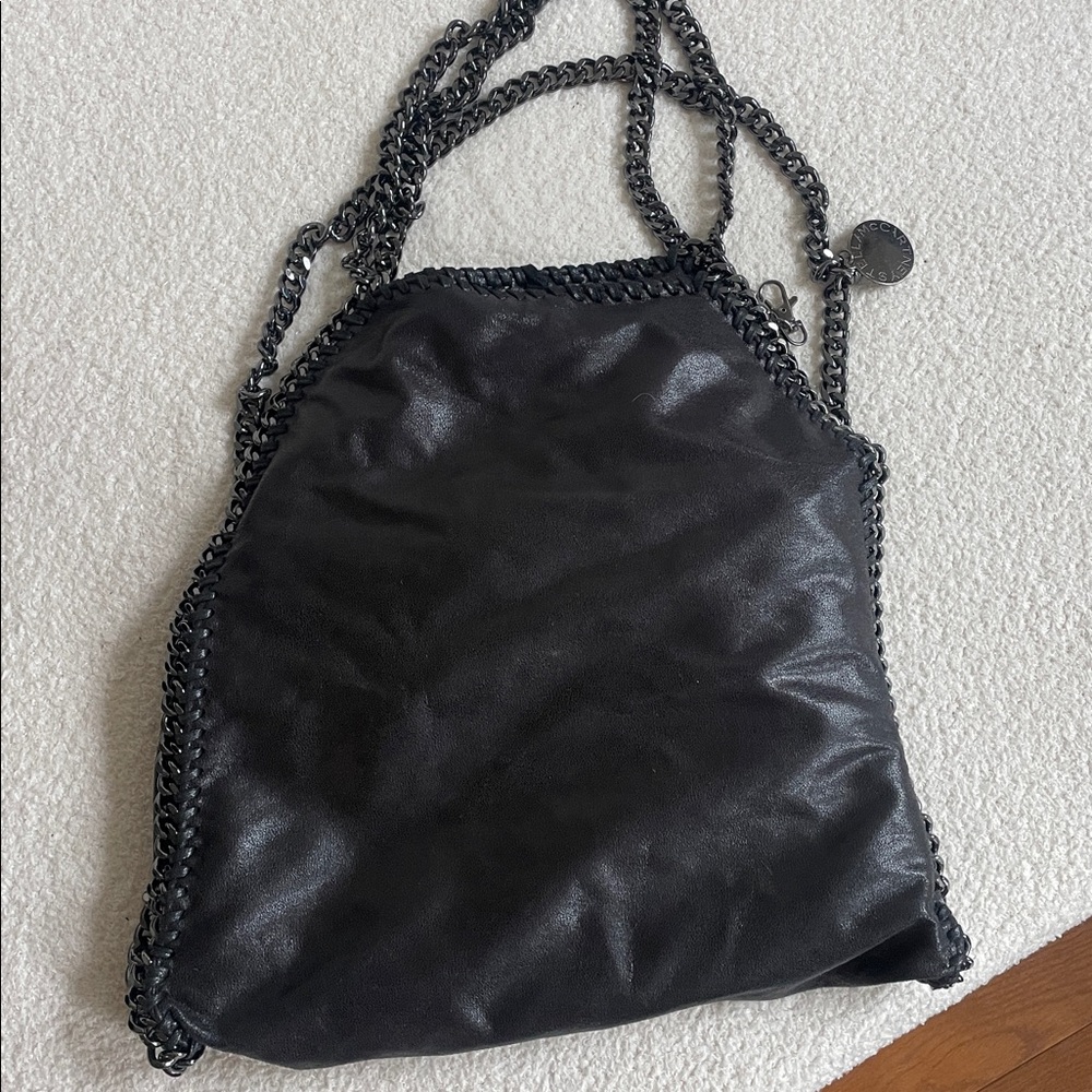 Black Chain-Trim Women’s Shoulder Bag